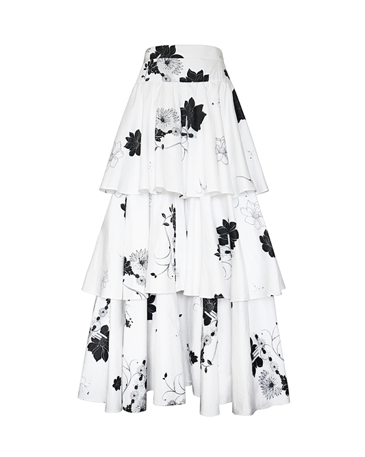 Danielle Maxi Skirt - City of Blossoms Print